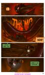 aamon_(james_howard) aamon_2_(james_howard) aamonsmom_(james_howard) anthro bat comic demon dialogue group gynomorph hi_res hyper_prolapse intersex intersex/male james_howard male mammal patreon prolapse subscribestar trio