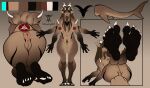  4_arms abs absurd_res anthro anus aquatic back_muscles barefoot biceps big_breasts big_butt black_eyes blue_eyes bovid breasts brown_body butt caprine claws demon digital_media_(artwork) english_text facial_hair fangs feet female fingers fish foot_fetish foot_focus genitals glowing glowing_eyes goat goatee gradient gradient_body hair hi_res horn huge_breasts huge_butt humanoid humanoid_feet lips long_hair looking_at_viewer mammal model_sheet multi_arm multi_limb multicolored_body muscular muscular_anthro muscular_arms muscular_legs neck_muscles nipples nude plantigrade presenting presenting_anus presenting_vulva puffy_anus rear_view shark shark_tail simple_background smile soles solo spikes square standing tail tattoo teeth text thick_thighs toe_claws toes unfunny_kitty vulva wide_hips wrinkled_feet wrinkles 