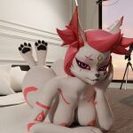anthro big_breasts big_butt breasts butt canid canine epic_games female fortnite fox foxgirlnsfw huge_butt huge_hips kimiko_five-tails mammal silly_fox solo wide_hips