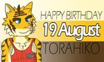  anthro birthday clothing feline fur mammal morenatsu smile tiger torahiko_ooshima 