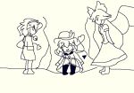  heart heart_of_string komeiji_koishi komeiji_satori multiple_girls pixel_art raizzeldaizzel reiuji_utsuho stuck sweat touhou 