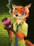  anthro canine crossover disney fight_club fox jonas male mammal necktie nick_wilde zootopia 