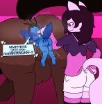 anal animal_genitalia animal_penis anthro anthro_on_feral anthro_rimming_feral anus arm_tuft arthropod arthropod_abdomen assisted_oral assisted_sex back_wings backsack balls bestiality big_balls big_butt big_penis black_body black_clothing black_fur black_legwear black_tail black_thigh_highs blue_body blue_fur blue_nipples blue_wings bluesky_butterfly bodily_fluids bottomwear brown_anus brown_balls brown_body brown_fur brown_hair butt butterfly cheek_tuft claws clothed clothed_anthro clothed_female clothing couldbestella dialogue domestic_cat ejaculation equid equine equine_anus equine_genitalia equine_penis eyelashes eyewear face_in_ass faceless_character faceless_feral facial_tuft feet felid feline felis female feral fingers forced forced_orgasm forced_rimming fur genital_fluids genitals glasses group hair hand_on_hip hands-free head_tuft heart_symbol hi_res hoodie horse horseshoe_tattoo huge_balls huge_butt huge_penis insect insect_wings legwear lepidopteran lepidopteran_wings long_hair male male/female mammal muffled_speech musk musk_cloud musky_butt neck_tuft nipples nude nude_anthro nude_female oral oral_orgasm orgasm penis pink_body pink_clothing pink_fur pink_hoodie pink_legwear pink_thigh_highs pink_topwear puffy_anus purple_clothing purple_hoodie purple_topwear pushing pushing_in questionable_consent redwood_(couldbestella) rimming sex shorts size_difference smile smirk starry_(couldbestella) tail thigh_highs toe_claws topwear trio tuft vaginal_fluids vaginal_squirting vulva white_body white_bottomwear white_clothing white_fur white_shorts wings wrist_tuft