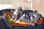  carrot_(artist) disney female lt._judy_hopps nick_wilde pussy zootopia 