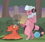 balls bodily_fluids bovid burnt caprine cum cum_on_face cumshot dripping duo ejaculation female feral flaaffy flowerbud gastropod generation_2_pokemon genital_fluids genitals heart_eyes heart_symbol hi_res lava male mammal masturbation mollusk nintendo outside penis pokemon pokemon_(species) sheep shep_(flowerbud) slug slugma smoke smoke_cloud standing sunset tapering_penis tongue tongue_out voyeur