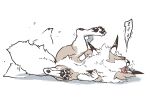 2026 absurd_res ambiguous_gender colored digital_media_(artwork) featureless_crotch feet feral flat_colors fluffy fluffy_tail fur generation_7_pokemon hi_res lycanroc lying motion_lines multicolored_body multicolored_fur nintendo on_back pawpads paws pointy_ears pokemon pokemon_(species) prick_ears raised_leg ryeono_kemo shadow simple_background sleeping solo sound_effects speech_bubble spikes spread_legs spreading tail tail_motion tailbutt tailwag tan_body tan_fur tongue tongue_out vowelless vowelless_sound_effect white_body white_fur zzz