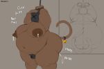  2026 accessory anal anal_penetration anal_squirt anthro artist_name axoarts bdsm bell big_butt big_moobs bodily_fluids bondage bound brown_body brown_fur brown_nipples brown_tail bulge butt cock_gag digital_media_(artwork) dildo_in_mouth domestic_cat felid feline felis fur furgonomics gag gimp_mask hands_tied hi_res huge_butt lactating maebari male male_lactation mammal mask moobs navel nipples obese obese_anthro obese_male object_in_ass onomatopoeia oral oral_penetration overweight overweight_anthro overweight_male penetration rear_view sex_toy sex_toy_in_ass sex_toy_in_mouth sex_toy_insertion solo sound_effects standing tail tail_accessory tail_bell tailband text thick_thighs three-quarter_view vibrator vibrator_in_ass 
