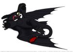  black_dragon black_skin claws dragon feral how_to_train_your_dragon lizardite male night_fury nude open_mouth scalie solo spread_legs spread_wings spreading tongue tongue_out toothless western_dragon wings 
