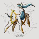  animated animated_gif arceus looking_to_the_side mistray-art no_humans numbered pokemon pokemon_(creature) signature simple_background solo white_background 