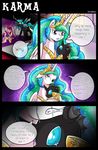  2015 angry changeling comic crying dialogue english_text equine eyes_closed female feral friendship_is_magic fur hair horn mammal my_little_pony open_mouth pink_fur princess_cadance_(mlp) princess_celestia_(mlp) purple_eyes queen_chrysalis_(mlp) royalty sad tears teeth text vavacung winged_unicorn wings 