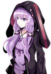  animal_hood bunny_hood highres hood long_hair looking_away okuba purple_eyes purple_hair solo transparent_background upper_body vocaloid voiceroid yuzuki_yukari 