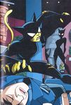  anthro breasts catwoman cheetah cheetah_(character) clothing cosplay costume dc_comics feline female human justice_league_unlimited male mammal museum nude official_art robbery security_guard torn_clothing unconscious 