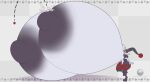 2026 absurd_res anthro areola artist_logo artist_name big_areola big_breasts big_nipples black_areola black_body black_ears black_nipples black_tail breasts colored crescent-blue-zero digital_media_(artwork) dupin_(pal) eyelashes fangs female flat_colors grey_background grey_body grey_ears hi_res huge_areola huge_breasts huge_nipples hyper hyper_areola hyper_breasts hyper_nipples lagomorph leporid logo looking_at_viewer mammal multicolored_body nipples open_mouth open_smile pal_(species) palmorph palworld pink_tongue pocketpair rabbit raised_leg red_body red_mouth scut_tail sharp_teeth short_tail simple_background smile smiling_at_viewer solo tail teeth text thick_thighs tongue yellow_eyes