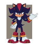2025 absurd_res anthro balls bodily_fluids clothing digital_drawing_(artwork) digital_media_(artwork) eulipotyphlan footwear frown genitals gloves half-closed_eyes handwear hedgehog hi_res humanoid_genitalia humanoid_penis male mammal narrowed_eyes penis scowl sega shadow_the_hedgehog shoes silentmist solo sonic_the_hedgehog_(series) standing sweat sweatdrop tail vein veiny_penis