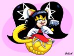4:3 5_toes accessory anthro barefoot black_hair clothing dress fangs feet felid feline female foot_fetish foot_focus fur gloves goldent5 hair handwear headband hi_res honey_the_cat humanoid_feet looking_at_viewer looking_back mammal pigtails plantigrade raised_hand red_clothing red_dress sega simple_background sitting soles solo sonic_the_fighters sonic_the_hedgehog_(series) tail teasing teasing_viewer teasing_with_feet teeth toes wings yellow_body yellow_eyes yellow_fur