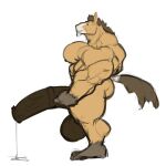 1:1 animal_genitalia animal_penis anthro balls barazoku biceps big_balls big_muscles big_pecs big_penis biped bodily_fluids brown_balls brown_body brown_feet brown_fur brown_hands brown_mane brown_penis brown_tail calf_muscles closed_smile colored_sketch countershade_face countershading darkened_balls darkened_genitalia darkened_penis deltoids digital_drawing_(artwork) digital_media_(artwork) equid equine equine_genitalia equine_penis erection feet flat_colors full-length_portrait fur genital_fluids genitals gloves_(marking) horse huge_balls huge_muscles huge_penis humanoid_feet humanoid_hands hyper hyper_balls hyper_genitalia hyper_penis leg_markings male male_anthro mammal mane markings medial_ring monotone_background mouth_closed multicolored_body multicolored_fur muscular muscular_anthro muscular_arms muscular_male nipples nude nude_anthro nude_male oldshep pecs penis plantigrade portrait precum precum_on_ground side_view simple_background sketch smile socks_(marking) solo standing tail tan_body tan_fur thick_thighs trapezius triceps white_background white_body white_countershading white_fur