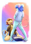 5_toes abdl abstract_background absurd_res androgynous anthro aroused aroused_face aroused_male aroused_nonbinary aroused_smile backsack balls bedroom_eyes belly big_balls big_ears black_clothing black_eyebrows black_nose black_shirt black_topwear blue_arms blue_background blue_balls blue_body blue_butt blue_clothing blue_diaper blue_ears blue_eyes blue_face blue_feet blue_fur blue_genitals blue_hair blue_legs blue_nose blue_pull-ups blue_shirt blue_snout blue_t-shirt blue_topwear blush blush_lines blushing_profusely bodily_fluids border bottomless bottomless_anthro bottomless_nonbinary brown_hair brown_mane brown_tail brown_tail_tip brown_tuft bulge bulging_diaper butt cheek_tuft clean_diaper clothed clothing collared_shirt colored curly_hair cute_fangs diaper diaper_bulge diaper_fetish diaper_on_ground digital_media_(artwork) dipstick_tail dominant dominant_anthro dominant_nonbinary duo erection erection_in_diaper evander_rex eyebrow_through_hair eyebrows eyes_closed facial_tuft fangs feet felid feline_ears feline_tail fur fur_tuft furless_tail genital_fluids genitals glistening glistening_bodily_fluids glistening_genital_fluids glistening_hair glistening_mane glistening_nose glistening_tail glistening_tail_tuft glistening_tuft glistening_urine gradient_background grin grinning_at_another grinning_at_partner hair hairless_tail hal_cotta half-closed_eyes happy hi_res holding_penis humanoid_feet humanoid_genitalia japanese_text kneeling lion lion_ears long_tail looking_at_another looking_at_partner looking_pleasured m1zukiad male male/nonbinary mammal mane mane_hair markings messy_hair messy_mane mouse mouse_ears mouse_tail multicolored_ears multicolored_tail murid murine narrowed_eyes nonbinary_(lore) open_clothing open_diaper open_mouth open_shirt open_smile open_topwear orange_background painted_background pantherine pantsless pantsless_anthro pantsless_male partially_clothed partially_clothed_anthro partially_clothed_male peeing peeing_on_another peeing_on_face peeing_on_partner penis pink_background pink_inner_ear pink_tail plantigrade pull-ups_(diaper) purple_background raised_eyebrows raised_tail rodent rodent_ears rodent_tail sandy_fur seductive shirt shoulder_length_hair signature simple_background slicked_back_hair smile smiling_at_another smiling_at_partner spread_legs spreading standing standing_over standing_pee submissive submissive_anthro submissive_male t-shirt tail tail_markings tail_tuft tan_arms tan_belly tan_body tan_chest tan_ears tan_face tan_fur tan_legs tan_neck tan_snout tan_tail tan_torso teeth tenting text toes tongue tongue_out topwear translucent translucent_hair tuft unclean_diaper urine urine_drip urine_on_chest urine_on_face used_diaper watersports wavy_hair wearing_diaper wet_diaper white_border