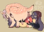 ada_(scataraxia) anal_prolapse anal_slime anthro anus areola big_areola big_breasts big_butt breasts buckteeth butt butt_grab cervine clothing constance_(scataraxia) deer dirty_talk dominant dominant_female duo ear_piercing ear_ring fallow_deer female floppy_ears genitals gloves gynomorph hand_on_butt handwear hare hi_res horn huge_butt intersex intersex/female lagomorph latex latex_clothing latex_gloves latex_handwear leg_grab leporid long_ears lop_ears mammal overweight penis piercing prolapse prolapse_grab puffy_anus rabbit ring_piercing slime small_nipples small_penis splashyu teeth