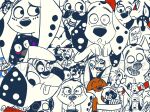 101_dalmatian_street 101_dalmatians 101_dalmatians:_the_series 2020 anthro bell bell_collar black_spots blue_body blue_eyes blue_fur bone book cadpig cadpig101 canid canine canis collar countershading cross_eyes d.j._(101_dalmatians) da_vinci_(101_dalmatians) dalmatian dante_(101_dalmatians) dawkins_(101_dalmatians) deepak_(101_dalmatians) disney dolly_(101_dalmatians) domestic_cat domestic_dog doraemon doraemon_(character) dylan_(101_dalmatians) electronics exclamation_point eye_bags eyebrows eyes_closed fake_mustache felid feline felis female feral fergus_(101_dalmatians) fox fur glaring_at_viewer gloves_(marking) gold_(metal) gold_tooth grey_eyebrows grey_nose handpads hansel_(101_dalmatians) heart_symbol heterochromatic_ears hi_res husky male mammal markings nordic_sled_dog nose_to_nose open_mouth open_smile portable_music_player purple_spots red_collar red_fox red_headphones red_nose silhouette sketch smile smirk spitz spots spotted_body spotted_fur tongue tongue_out trash_can true_fox white_body white_eyebrows white_fur