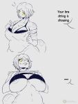 absurd_res anaconda anthro big_breasts boa_(snake) boinae bra_strap_showing_(meme) breasts digital_media_(artwork) female hair hi_res humanoid lallamitan_t mammal meme nipples reptile scalie simple_background snake solo text thick_thighs yuru_(lallamitan_t)