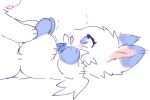 2024 ambiguous_feral ambiguous_gender ambiguous_on_anthro anthro biped blue_body blue_eyes blue_fur blush blush_stickers chest_tuft digital_drawing_(artwork) digital_media_(artwork) dipstick_ears domestic_cat duo ear_markings feathered_wings feathers felid feline felis feral feral_focus flat_colors fur fur_tuft kirichiiii leg_markings male male_anthro male_on_feral mammal markings mostly_offscreen_anthro mostly_offscreen_character mostly_offscreen_male multicolored_body multicolored_ears multicolored_fur noseless obscured_sex paws quadruped side_view socks_(marking) solo_focus spiral spiral_pupils tuft two_tone_body two_tone_fur white_body white_fur wings