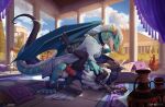 2026 4_toes balls blue_body blue_fur blue_wings bodily_fluids claws clothed clothed_feral clothing collar crown dart_(frstr4706) detailed_background dragon duo entwined_tails eriada1992_(artist) eye_contact feet female female_feral feral feral_on_feral fur furred_dragon furred_scalie genital_fluids genitals greece grey_body grey_scales headgear hi_res holding_leash holding_object horn horn_jewelry jewelry karukuji knot knotted_penis leaking_precum leash leashed_collar long_tail looking_at_another looking_pleasured lying male male/female male_feral markings membrane_(anatomy) membranous_wings multicolored_body multicolored_fur mythological_creature mythological_scalie mythology on_ground on_side open_mouth pawpads penetration penile penile_penetration penis penis_in_vagina pillow pink_tongue precum red_penis scales scalie sex shirt striped_body striped_markings stripes tail tail_coil teeth tiara toe_claws toes tongue tongue_out topwear tunic vaginal vaginal_penetration valiamoonseer volcano white_balls white_body white_fur wings