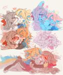 2026 anthro bangs bedroom_eyes bella_(rapop) blep blonde_hair blue_body blue_eyes blue_fur blue_hair blue_tail blush blush_lines bodily_fluids bow_ribbon brown_body brown_fur brown_hair brown_tail canid canine canis chest_tuft clipped_ear clothed clothed_anthro clothed_female clothing colored cross-popping_vein cuddling digital_drawing_(artwork) digital_media_(artwork) duo ear_blush ears_down emanata eyes_closed female female/female fluffy fluffy_tail french_kissing fully_clothed fully_clothed_anthro fully_clothed_female fur hair hi_res inner_ear_fluff kissing korean_text lagomorph leporid long_hair looking_at_another looking_at_partner lying mammal mawplay multicolored_body multicolored_fur multicolored_hair multiple_scenes narrowed_eyes nub_tail on_back on_front open_mouth pink_pupils pivoted_ears pose pupils rabbit rapop red_eyes robin_(rapop) romantic romantic_couple saliva saliva_on_face saliva_on_tongue seductive shaded simple_background snout sound_effects spiral spiral_eyes tail text tongue tongue_out tuft two_tone_body two_tone_fur two_tone_hair white_body white_fur white_pupils white_tail wolf yellow_body yellow_fur yellow_tail