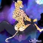 1:1 2026 absurd_res anal anthro arm_grab artist_name bear being_watched black_body blue_eyes breath cheetah colored cowgirl_position dialogue digital_drawing_(artwork) digital_media_(artwork) dirty_talk english_text exclamation_point exhibitionism felid feline from_front_position fur fur_markings heart_symbol hi_res highlights_(coloring) hip_grab jeffreyfoxdraws licking licking_lips licking_own_lips lights looking_at_another looking_pleasured male male/male mammal markings moan nude offscreen_character on_bottom on_ground on_top panting party public public_sex sex shake_lines shaking signature silhouette text thrust_lines thrusting tongue tongue_out trembling yellow_body