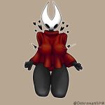 1:1 3_fingers anthro arthropod black_body black_eyes black_skin clothed clothing dehromansfw female fingers heart_symbol hi_res hollow_knight_(franchise) hornet_(hollow_knight) motion_lines mouthless nipple_piercing nipples panties partially_clothed piercing piercing_outline red_clothing solo team_cherry tight_clothing underwear white_head white_mask