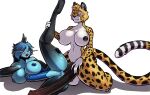2_penises anal anal_penetration animal_genitalia animal_penis anthro areola balls big_breasts big_penis black_areola black_body black_fur black_nipples black_spots blue_areola blue_body blue_hair blue_nipples blush blush_lines breasts cheetah dewott duo equine_genitalia equine_penis erection felid feline flared_penis fur generation_5_pokemon genitals gloves_(marking) gradient_body gynomorph gynomorph/gynomorph gynomorph_penetrated gynomorph_penetrating gynomorph_penetrating_gynomorph gynomorph_penetrating_intersex hair hand_on_leg hand_on_own_leg hand_on_own_thigh hand_on_partner's_leg hand_on_thigh hemipenes hi_res intersex intersex/intersex intersex_penetrated intersex_penetrating intersex_penetrating_gynomorph intersex_penetrating_intersex kira_sharpovich kneeling leg_markings looking_down looking_down_at_partner looking_pleasured lying mammal markings medial_ring minatsu_(boredomtool) multi_genitalia multi_penis navel nintendo nipples on_side open_mouth open_tongue orange_body orange_eyes orange_fur penetration penile penile_penetration penis penis_in_ass pink_tongue pokemon pokemon_(species) raised_leg sackless sex simple_background socks_(marking) spots spotted_body spotted_fur tail thin_tail tongue tongue_out vein veiny_penis white_background white_body white_fur yungjayfox