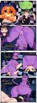 absurd_res anthro anus black_sclera bodily_fluids butt canid canine canis catnap_(poppy_playtime) clitoris comic critters_(poppy_playtime) cum cum_in_mouth cum_in_vagina cum_inside cumshot cunnilingus dogday_(poppy_playtime) domestic_cat domestic_dog ejaculation english_text erection facesitting felid feline felis fellatio female five_nights_at_freddy's genital_fluids genitals glans gradient_background green_body group hi_res hoppy_hopscotch human imminent_sex kevwrite lagomorph leporid lying lying_on_ground male male/female mammal mob_entertainment on_ground oral orange_body penile penis poppy_playtime profanity pubes purple_body rabbit scottgames sex simple_background sitting sitting_on_another smiling_critters speech_bubble spread_legs spreading text vaginal vulva william_afton_(fnaf)