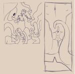 absurd_res ambiguous_gender andromorph canid canine coiling comic duo feral hi_res imminent_rape imminent_sex inminent_urethral_penetration intersex look_outside male male/male mammal nullo nullo_scar rakkurakun tentacle_creature tentacles