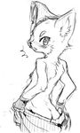  1boshi anthro canine fox fur japanese kemono mammal sketch tagme 