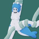 anthro aquatic bdsm big_tail bodily_fluids bondage bound choker female fish hi_res jewelry necklace penetration raised_leg restrained restrained_by_tentacles sex shark solo spatey sweat sweatdrop syrup_(spatey) tail tentacle_in_vagina tentacle_penetration tentacle_sex tentacles vaginal vaginal_penetration