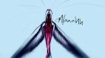 16:9 big_ears blood bodily_fluids dark_body dark_fur deity digital_media_(artwork) divine_longkat domestic_cat fangs felid feline felis feral fur gaping_mouth hi_res ksyker_ringola l0veblood long_ears long_tongue looking_at_viewer male mammal mouth_shot open_mouth oral saliva sharp_teeth simple_background smile solo teeth throat tongue tongue_out white_body white_fur widescreen