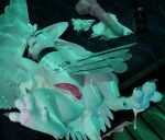 3_fingers 3d_(artwork) 4_toes after_anal after_sex animal_dildo animal_sex_toy anthro avali avian bed blender_(artwork) blender_cycles_(artwork) bodily_fluids butt calmbrick calmbrick_(calmbrick) chest_tuft claws collar cum cum_drip cum_inflation cum_inside cum_on_bed cum_on_butt cum_on_dildo cum_on_ground cum_on_tail digital_media_(artwork) digitigrade dildo dripping equine_dildo eyes_closed feathered_wings feathers feet fingers furniture genital_fluids genitals glistening glistening_body green_horn hi_res horn inflation knot knotted_penis knotted_tapering_penis latex_body lube_bottle lying male multi_ear on_back open_mouth pawpads paws penis pink_pawpads red_penis sex_toy shock_collar slit_penis solo solo_focus spiri'vali tail tapering_penis toes tuft white_body wings