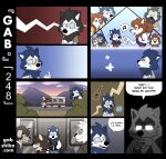 2026 acoustic_guitar anthro apology bau_husky black_body black_fur blau_husky blue_body blue_eyes blue_fur brother_(lore) brothers_(lore) brown_body brown_fur bus canid canine canis colored comic commercial_vehicle cutaway dialogue digital_drawing_(artwork) digital_media_(artwork) domestic_dog duo english_text expression_cutaway eye_patch eyewear facial_hair family father_(lore) flashback fur gab_(comic) gabshiba gender_symbol glasses guitar hi_res husky male male/male_symbol male_symbol mammal mother_(lore) mother_and_child_(lore) mother_and_son_(lore) musical_instrument musical_note musical_symbol mustache nordic_sled_dog parent_(lore) parent_and_child_(lore) parent_and_son_(lore) pictographics plucked_string_instrument sexuality_symbol sibling_(lore) son_(lore) speech_bubble spitz stated_homosexuality stated_sexuality string_instrument symbol text vehicle wearing_glasses white_face