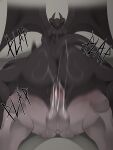4ears_5eyes absurd_res anthro balls biped black_body butt cowgirl_position duo female female_penetrated from_front_position genitals hi_res male male/female male_penetrating membrane_(anatomy) membranous_wings night-gaunt on_bottom on_top penetration penis rear_view sex tail wings
