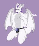 absurd_res ahegao anthro balls blush chastity_cage chastity_cage_only chastity_device chastity_device_only claws dragon eyewear featureless_chest genitals glasses hi_res horn kneeling looking_pleasured male masturbation mythological_creature mythological_scalie mythology nude phantom_masturbation phantom_stimulation rroostersauce scales scalie seductive solo strapon strapon_masturbation strapon_over_chastity tongue tongue_out wearing_chastity_cage wearing_chastity_device wings