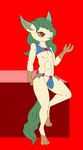  arashidrgn clothed clothing eeveelution i-am-that-japanesse leafeon nintendo pok&eacute;mon skimpy video_games 