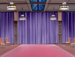  carpet ceiling ceiling_light chair chandelier curtains floor game_asset indoors kourin_tenshi_en_ciel_rena mahou_senshi_(series) no_humans non-web_source official_art pillar red_carpet rug scenery self-datamine stained_glass table visual_novel_cg window wooden_chair 