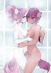  anthro big_breasts breasts dahliabee duo equine facing_each_other friendship_is_magic green_eyes hair horn horse invalid_tag looking_at_viewer mammal my_little_pony nipples nude open_mouth pegasus pony purple_eyes purple_hair scootaloo_(mlp) sweetie_belle_(mlp) unicorn wings 