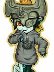  blush clothing fangs female imp looking_at_viewer midna nintendo red_eyes solo sweater the_legend_of_zelda twilight_princess video_games 