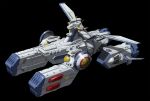  commentary_request earth_federation_space_forces flying gundam highres keng666 military_vehicle mobile_suit_gundam no_humans race_vehicle redesign ring_of_gundam science_fiction ship simple_background spacecraft vehicle_focus watercraft white_base 