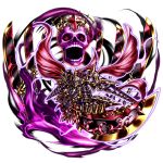  1boy armor artist_request breastplate commentary couter cuirass demon energy english_commentary floating floating_object floating_sword floating_weapon full_armor full_body game_asset gauntlets gem glowing gold_trim grand_summoners helm helmet knight multiple_swords official_art open_mouth outline purple_armor purple_outline red_gem red_wings regulus_(grand_summoners) rerebrace simple_background skull spiked_armor spiked_helmet spikes sword teeth third-party_source transparent_background visor_(armor) weapon wings 