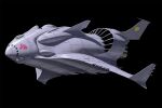  beam_cannon canards commentary_request gundam gundam_gquuuuuux highres keng666 mobile_suit_gundam no_humans realistic redesign ring_of_gundam science_fiction space space_shuttle spacecraft zanzibar_(space_shuttle) zeon zero_gravity 