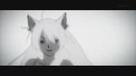  animal_ears bakemonogatari black_hanekawa cat_ears hanekawa_tsubasa long_hair monogatari_(series) screencap solo white_hair 