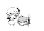  animal_ears bad_id bad_pixiv_id bat_wings box cat_ears cat_tail chibi flandre_scarlet food greyscale hanahanamaki in_box in_container kemonomimi_mode monochrome multiple_girls o_o popsicle remilia_scarlet siblings sisters tail touhou wings 