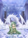  dragon final_fantasy final_fantasy_iv green_eyes green_hair kouno_hikaru mist_dragon older rydia solo 