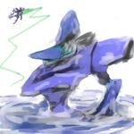  armored_core armored_core:_for_answer fragile_(armored_core) from_software lowres mecha sinking stasis water 